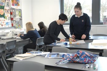 Llantwit textiles class